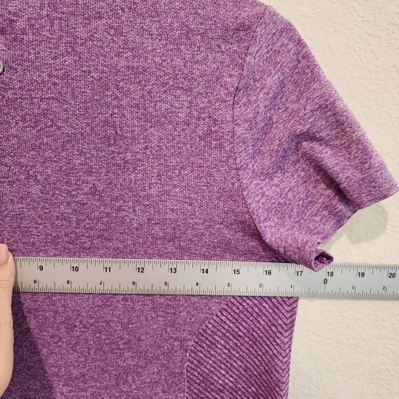 Women's Nike Golf Dri Fit Medium Sz M Purple Short Sleeve Tee T-Shirt Gym - Picture 4 of 5